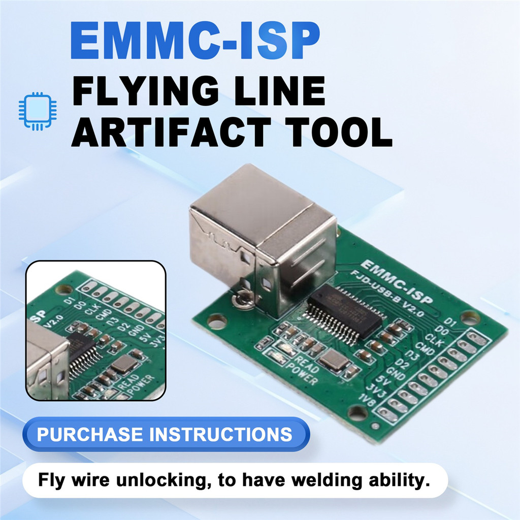 Superdeals Emmc-Isp Flying Line Artifact Tool Usb-B Type Communication Au6438Bs Mobile Phone Repair