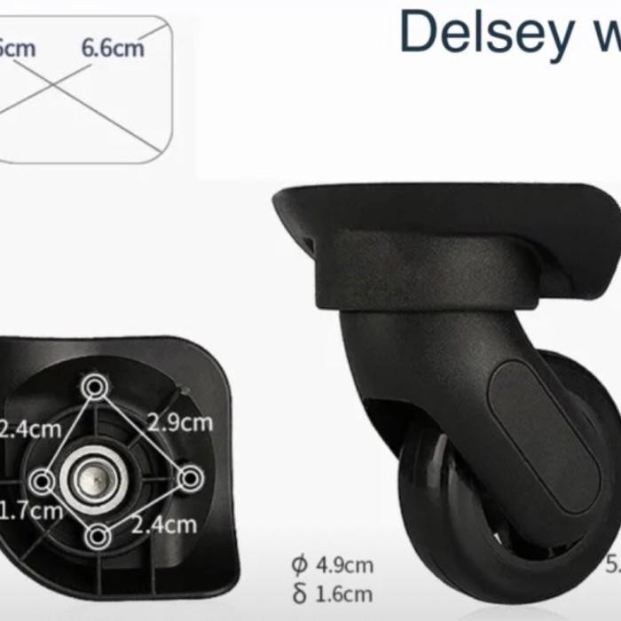 1 biji roda koper delsey ( roda + casing )