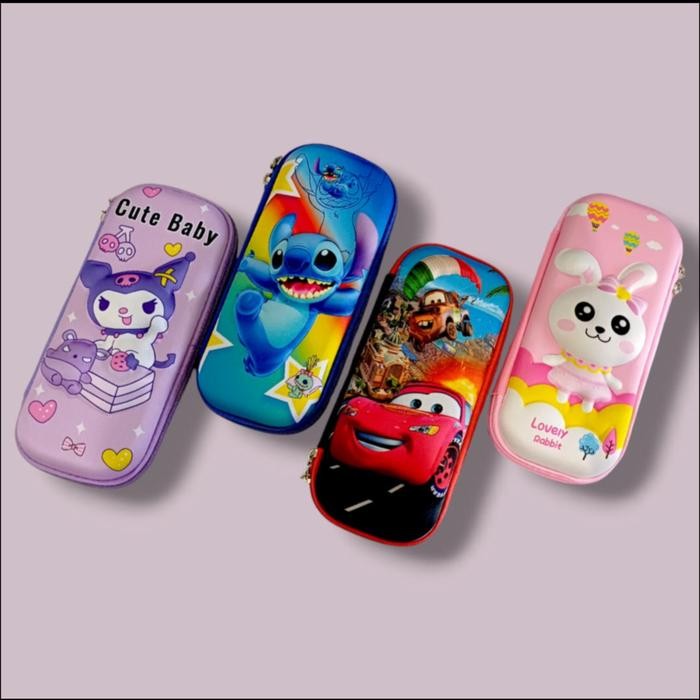 

Kotak Pensil Anak Tempat Pensil Karakter Timbul 3D Lucu Pencil Case