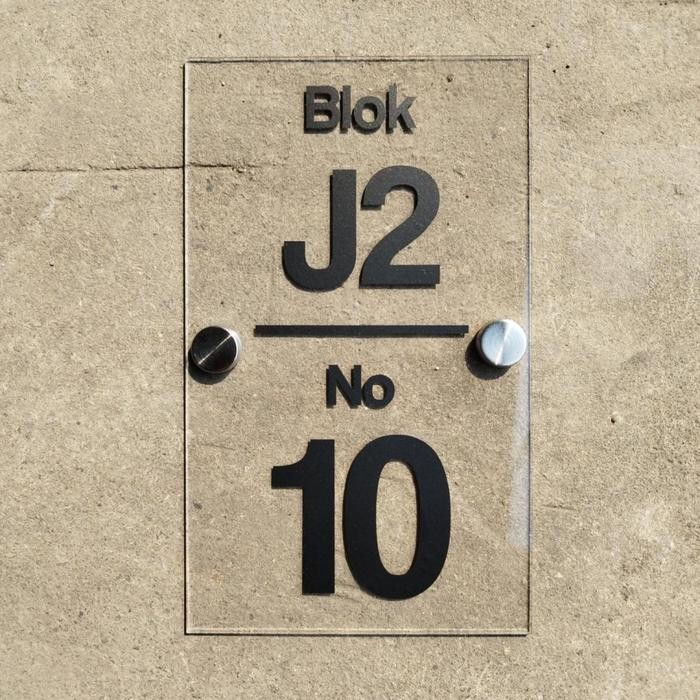 Nomor Rumah Minimalis Modern/Modern Minimalist House Number