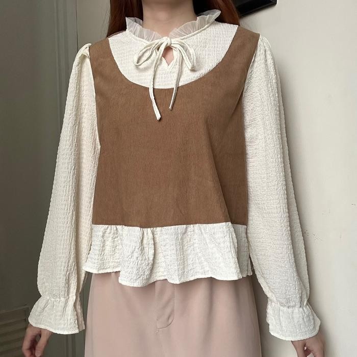 (Allthebest) Abigail Top atasan blouse bkk wanita kemeja wanita korean Style By biel the label