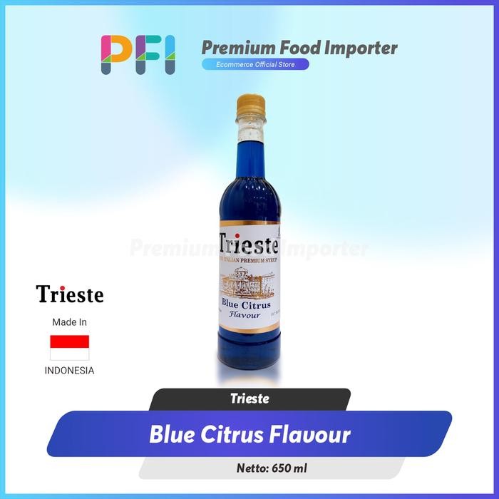 

Syrup Trieste Blue Citrus Flavour 650Ml - Sirup Blue Citrus Gratis Ongkir