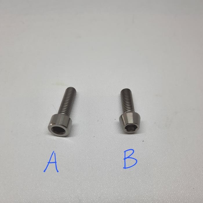 DISKON BAUT TITANIUM M6X20 / TITANIUM BOLT M6X20 SILVER