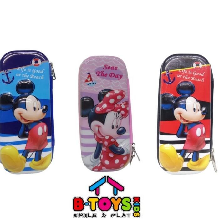 

Tempat pensil Smiggle 3D Pencil Case Mickey Mouse Minnie