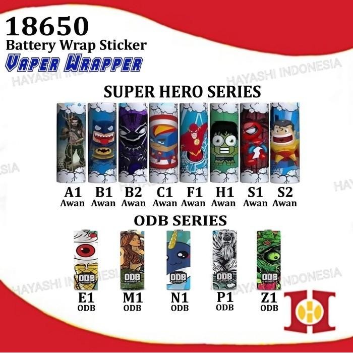 (Allthebest) 18650 Battery Wrap Sleeve PVC Plastik Cover Baterai Batere Batre ODB