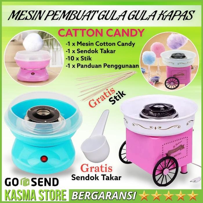 Mesin Alat Pembuat Permen Kapas Gulali Kembang Gula Cotton Candy maker