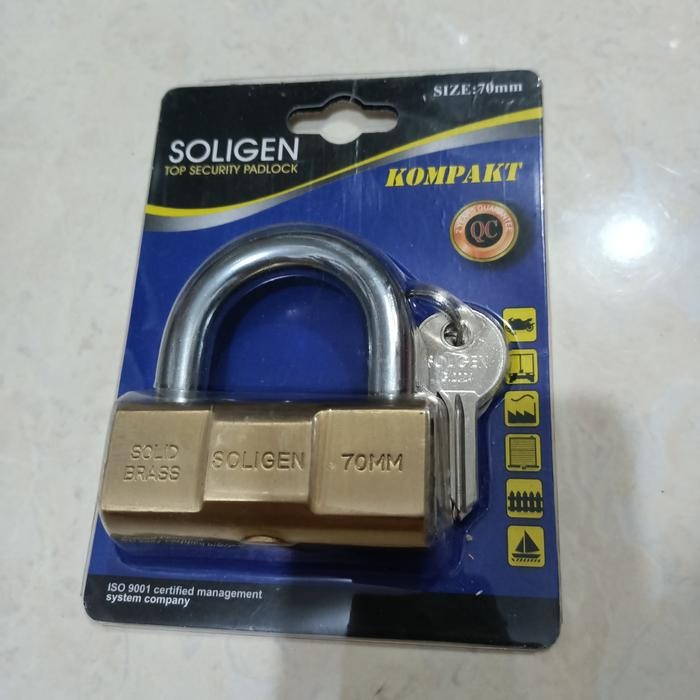 GEMBOK 70 VIRO SOLEN KUNINGAN GEMBOK 70 PENDEK VIRO SOLINGEN