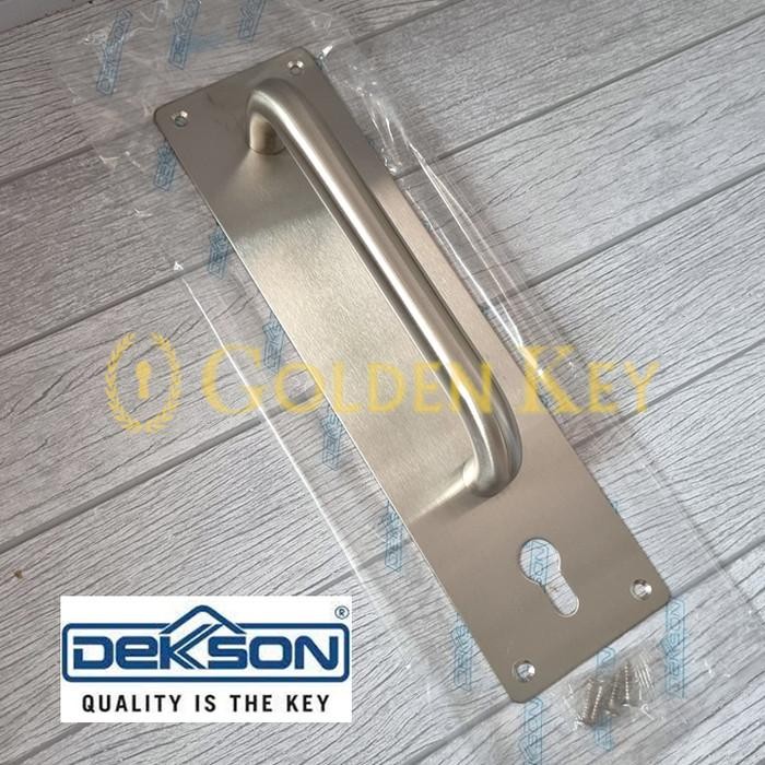 Sn Plate Dekson SP 003 HDL+CYL Hole Plat Handle Pintu SP003 Cylinder