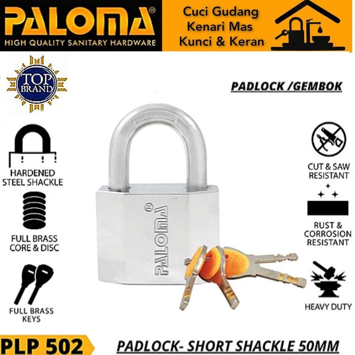 PALOMA PLP 502 GEMBOK KUNCI 50MM GEMBOK PAGAR