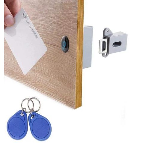 Kunci gembok pintu dital elektrik sensor kartu RFID ID Card