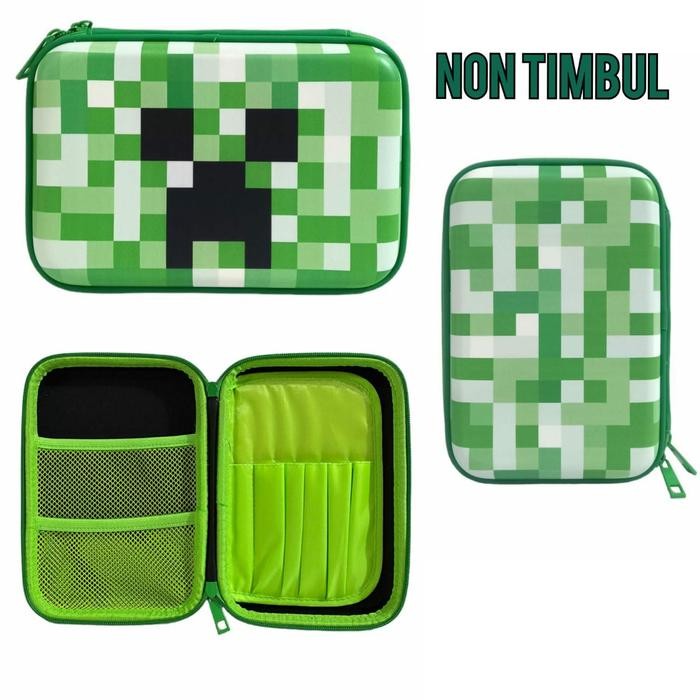Kotak Pensil Minecraft Tempat Pensil Lucu Kotak Pensil Anak Laki Laki Waterproof Motif Keren