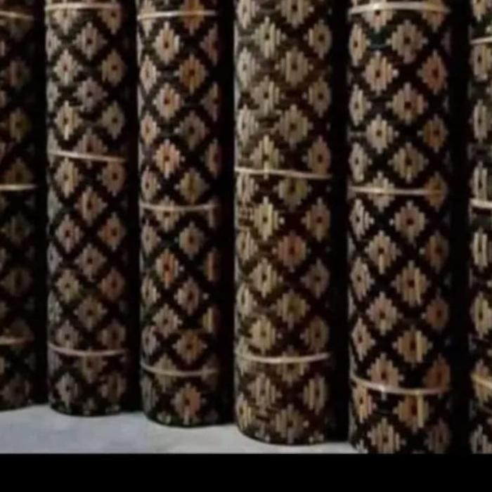 PREMIUM anyaman bambu Bilik plafon bambu motif