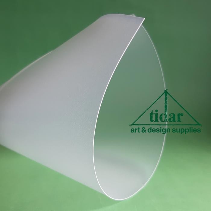 PREMIUM Mika Es Tebal 0,5 MM - Plastik Maket Transparan Buram Lembaran