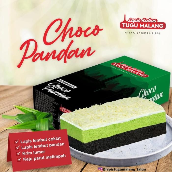 PREMIUM Brownies coklat pandan lapis kukus tugu malang