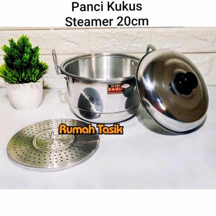 PREMIUM Dandang Steamer Kukus Mini / Panci Kukus Ukuran 20cm