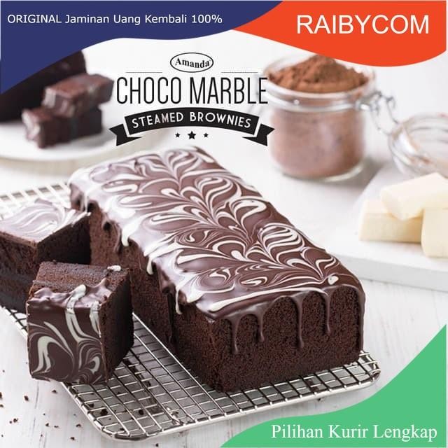 PREMIUM Brownis Amanda Kukus Coco Marble Brownies Kue Bronis Amanda