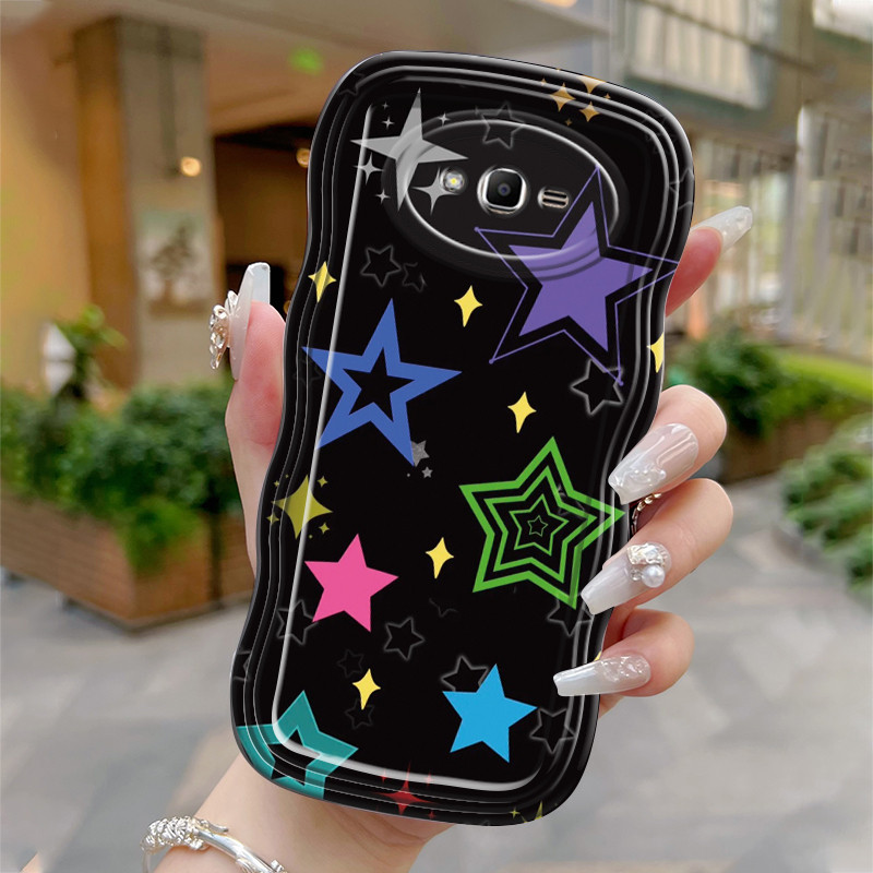 Casing Hp Untuk Samsung Galaxy J2 Prime J2 Ace J2 Pro 2018 J3 2016 Case Krim gelombang Softcase Sili
