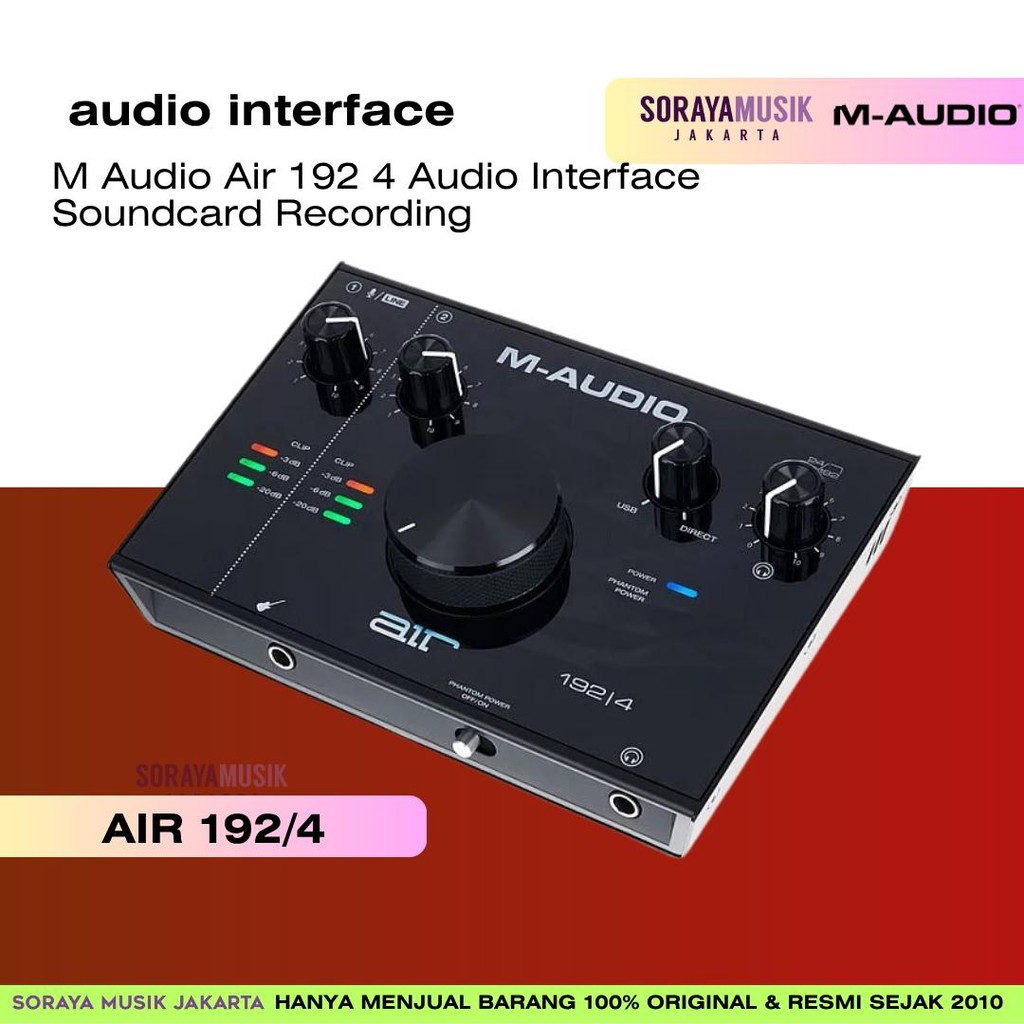 M Audio Air 192 4 Audio Interface Soundcard Recording
