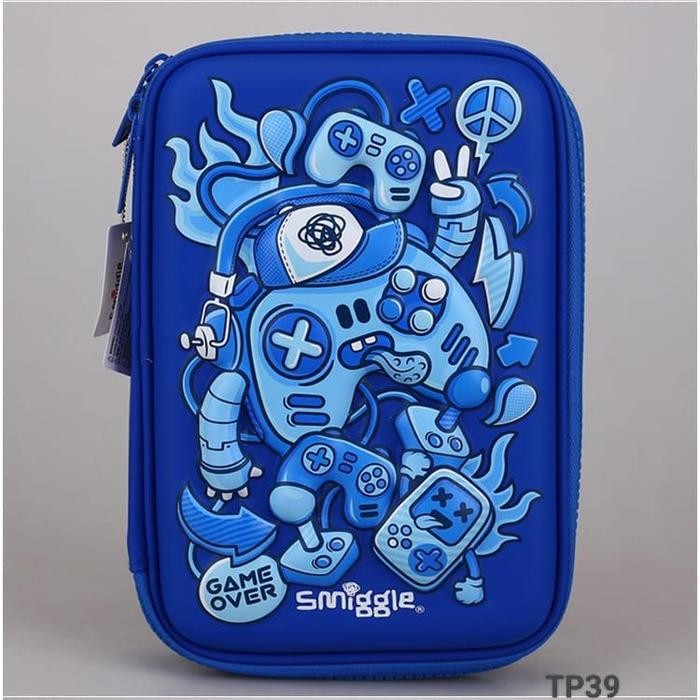 

Kotak Pensil Anak cowok Smiggle 3D Replica Tempat Pencil hard Case Art Organizer shark soccer tennis