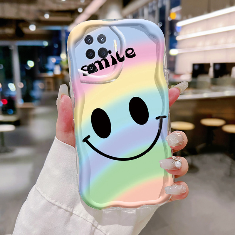 Casing Hp Untuk OPPO A94 F19 Pro Reno 5F Reno 5 Lite Reno5 F Reno5 Lite Case Casing Kasus Emoji tas 