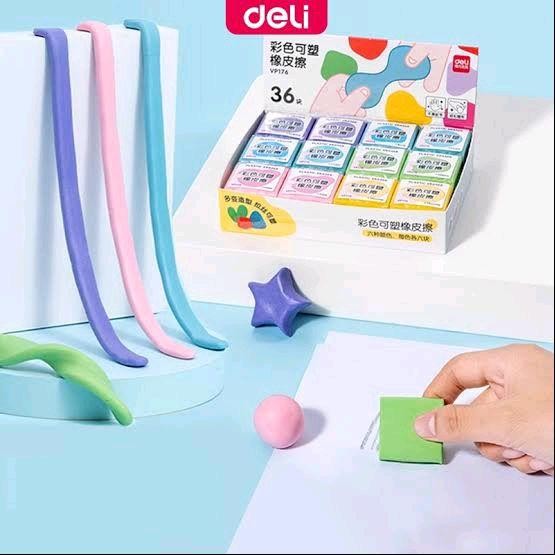 

Deli Vp176 Knetgummi Kneadable Plasticine Elastic Eraser Penghapus Clay Elastis Uli
