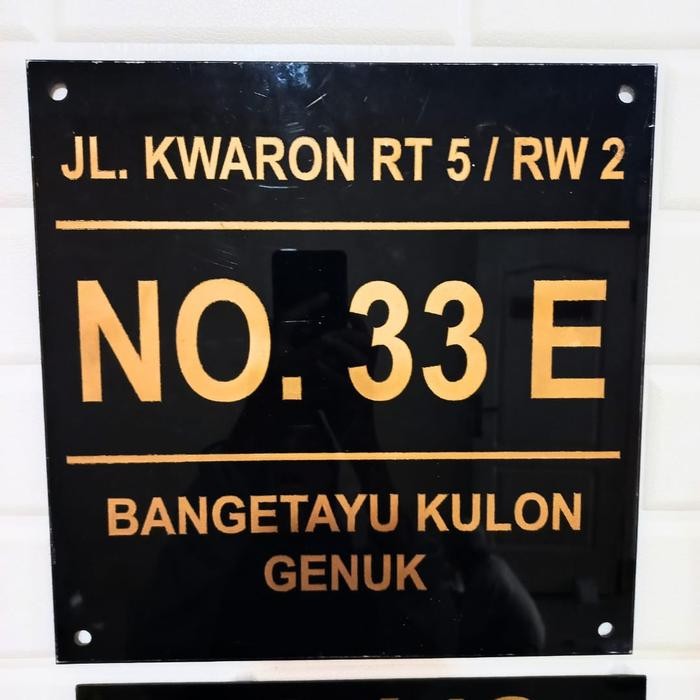 NOMOR RUMAH AKRILIK CUSTOM PLAT NOMOR RUMAH AKRILIK