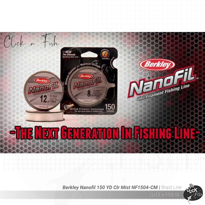 Senar Berkley Nanofil 150Yd / 137 Clear Mist Nf150 4 6 10 12 14 17Lb