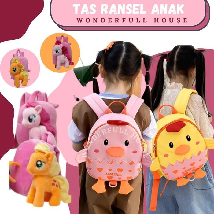 Tas Sekolah Tas Ransel Anak Motif Lucu Unik Tas Sekolah SD Paud TK