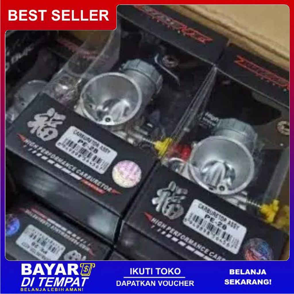 FREE ONGKIR LAGI PROMO - {RIDE IT ] KARBU PE KARBURATOR PE RIDE IT ORIGINAL READY UKURAN PE 24,PE