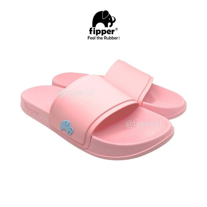 BEST SELLER [FIPPER SLIP ON] - Pink Blush/Pink Blush/Blue Echo - Sandal Selop Pria & Wanita Original