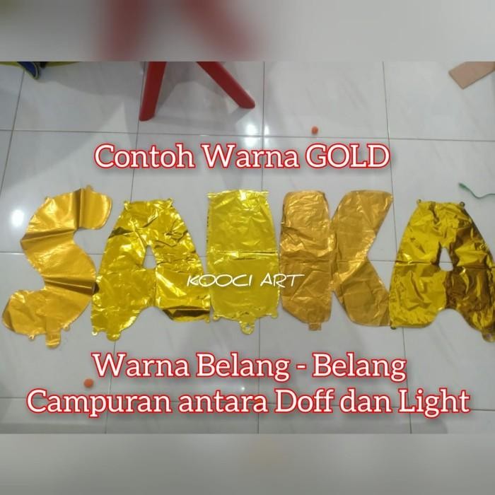 (Allthebest) Balon huruf / balon foil huruf / balon nama / balon huruf murah