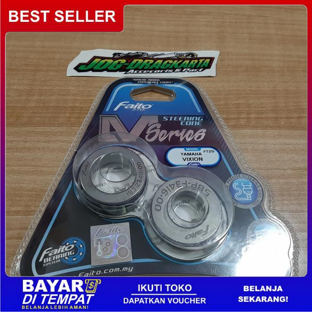 FREE ONGKIR KOMSTIR SET LAHER PELOR STEERING CONE FAITO RACING VIXION OLD NVL R15 BISA COD