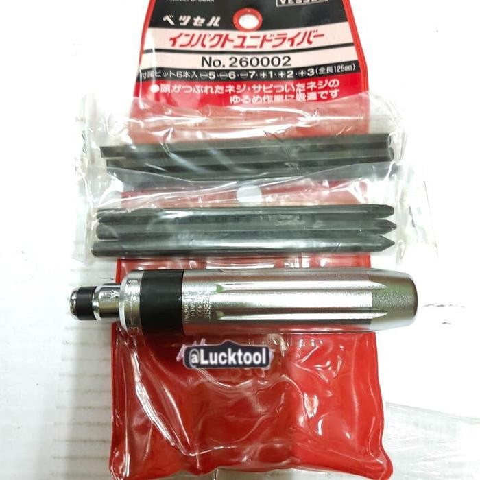 Impact Driver No 260002 Vessel 6 Bit Long Series Japan