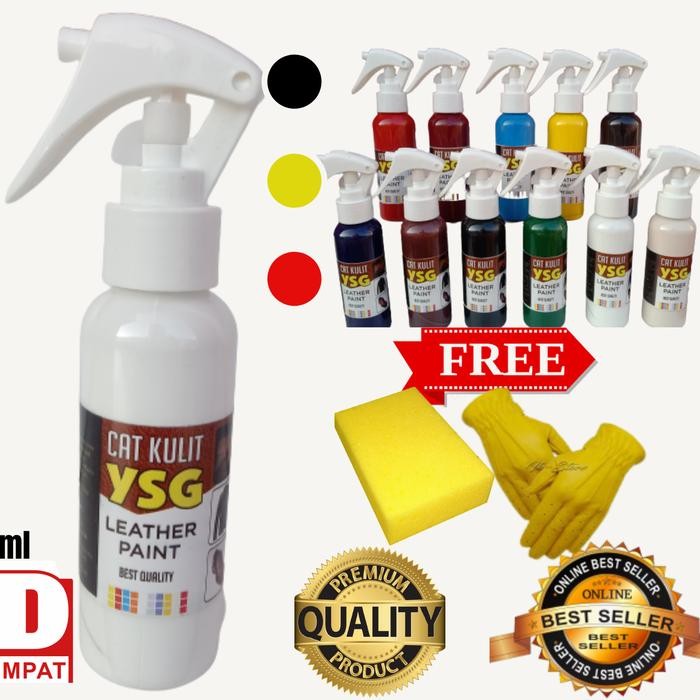 JTTOP" CAT KULIT ASLI WARNA PUTIH 100 ML CAT JAKET KULIT,TAS KULIT,SEPATU