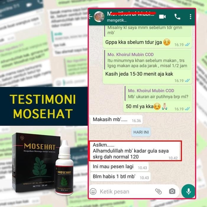 TOP" MOSEHAT HERBAL OBAT DIABETES