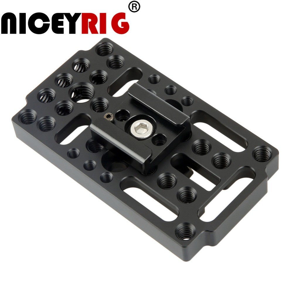 IMPORT NICEYRIG Quick Release Plate Camera Rig Cheese Base Plate Cold Shoe 1/4" 3/8" Screw Shoulder