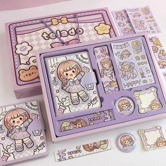 

Hadiah Buku Jurnal 1 Set Agenda Cantik Karakter Dodogirl Paper Stationery Aesthetic