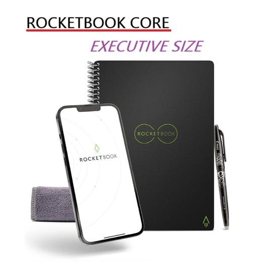 

Rocketbook Core Everlast Smart Notebook Reusable - Executive 6"x8.8
