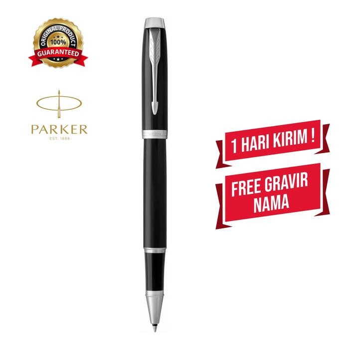 

Parker New Im Black Chrome Trim Rollerball Premium Original