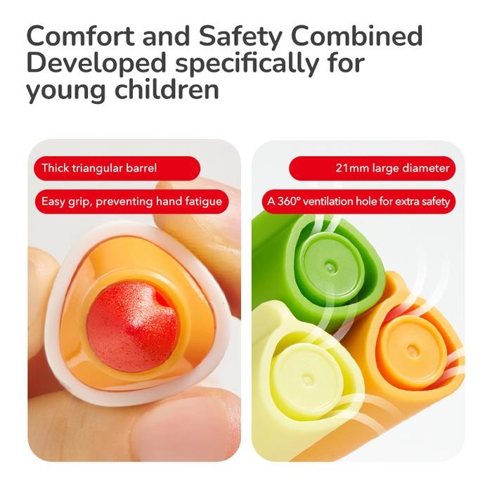 

Mideer Large Fine-Tip Washable 12 / 24 / 36 Colors Markers Spidol Warna Kids Coloring Marker Alat