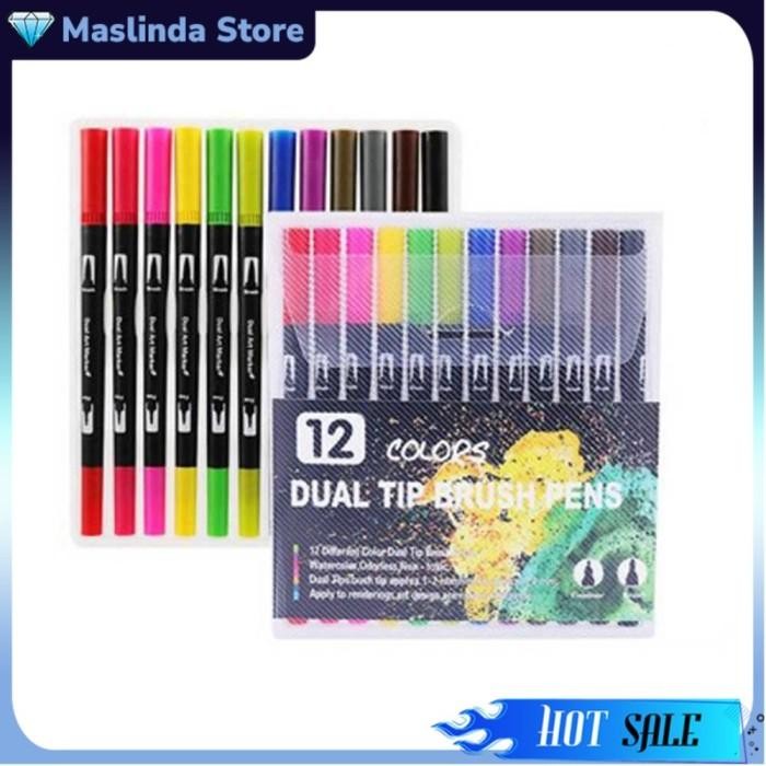 

Spidol Double Head Drawing Pen Fine Art Watercolor Set - MKB