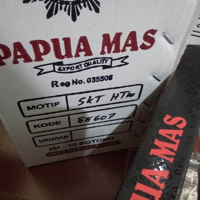 Sarung PAPUA MAS HITAM Jumbo Fashion Moslem Wear Alat Shalat Syukuran