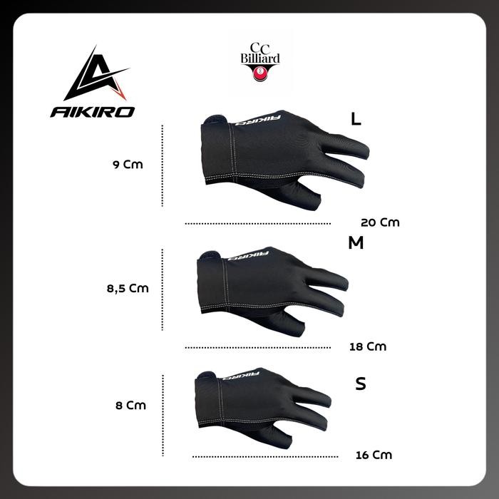 Sarung Tangan Billiard Aikiro Glove Billiard Aikiro Original