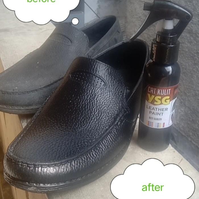 (Expert) cat kulit warna hitam isi 100ml,cat jaket kulit,tas kulit,sepatu kulit
