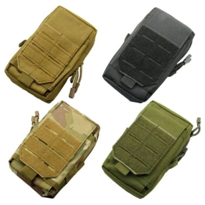 POUCH HP PINGGANG TACTICAL TAS LASER CUTTING IMPORT SILVER KNIGHT