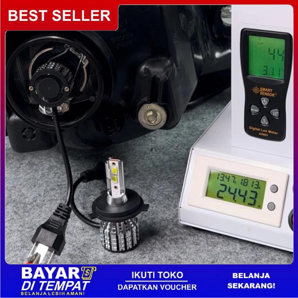 FREE ONGKIR ADS6 LAMPU LED MOBIL 50WATT 12VOLT PUTIH 6000K H1 H3 H4 H7 H8 H11 H16 BISA COD