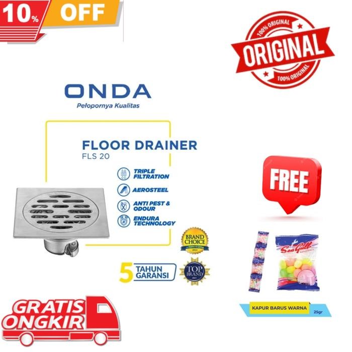 Cuci Gudang Onda Fls 20 Saringan Air Lantai Anti Mampet Anti Kecoa Fls 20