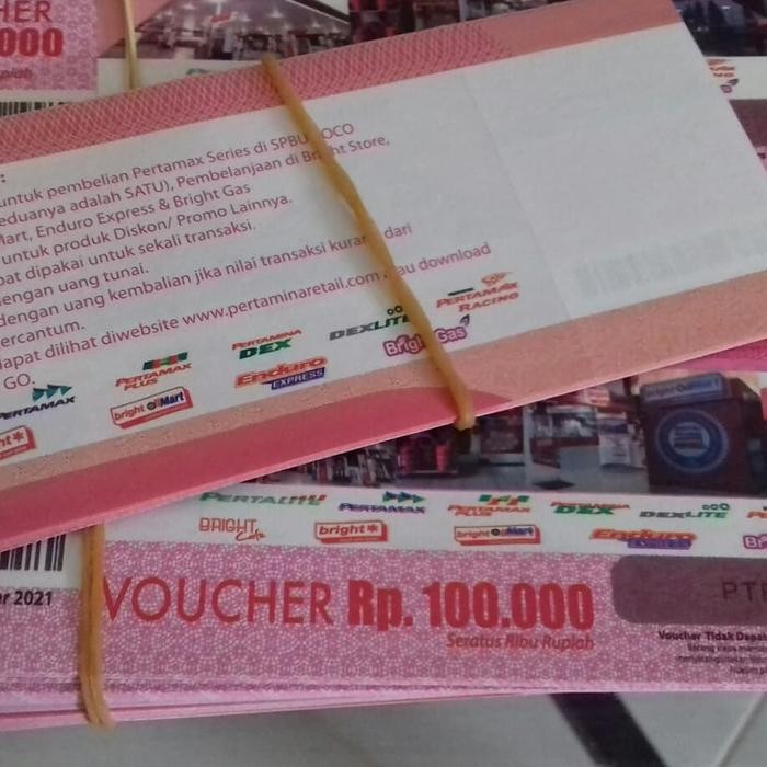 Cuci Gudang Voucher Spbu Bensin Pertamina