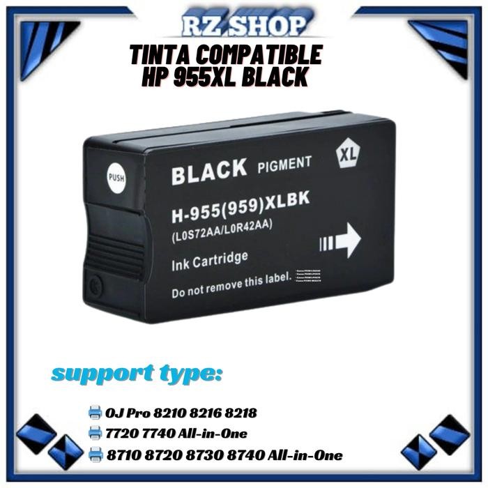 Tinta Compatible HP 955XL 955XL (1Set) Printer Officejet Pro 7720 7740