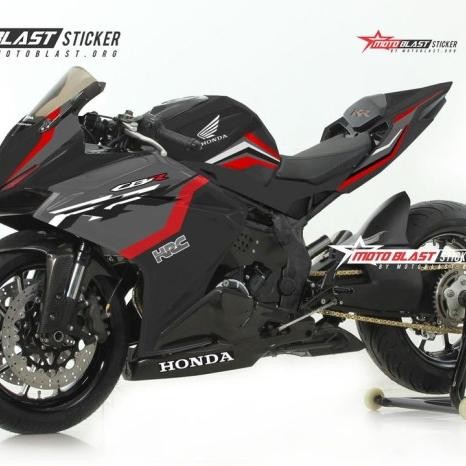 Decal Sticker Honda Cbr250Rr Black Hrc Motoblast